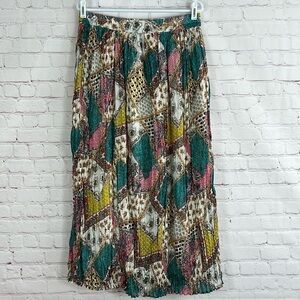 NorthStyle Multicolored Patchwork Quilted Broomstick Floral Skirt Size Medium